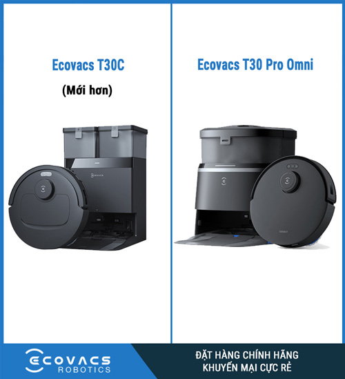 So Sánh T30C Và T30 Pro Omni: Nên Chọn Robot Nào?